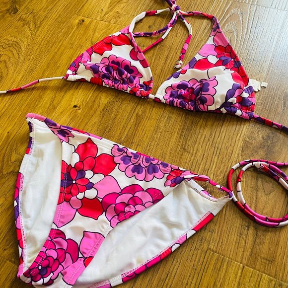 Xhilaration Other - XHILARATION BIKINI S Triangle no padded Floral